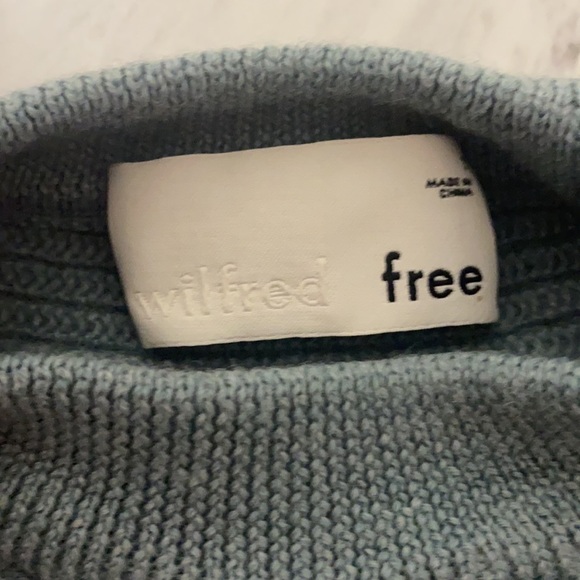 Wilfred Free Teal Crop Sweater - Picture 3 of 3